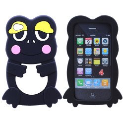 iPhone 4S 4 3D Frog Case (Black)